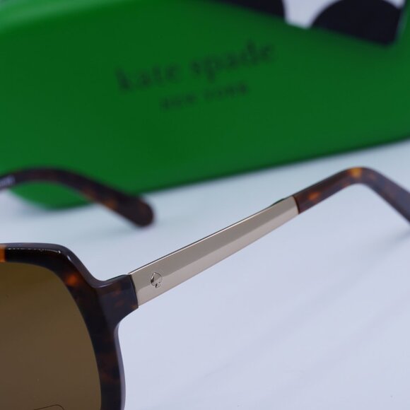 Kate Spade DARILYNN/P/S 0CX4 VW Butterfly Sunglasses - Havana / Brown Polarized main image 8